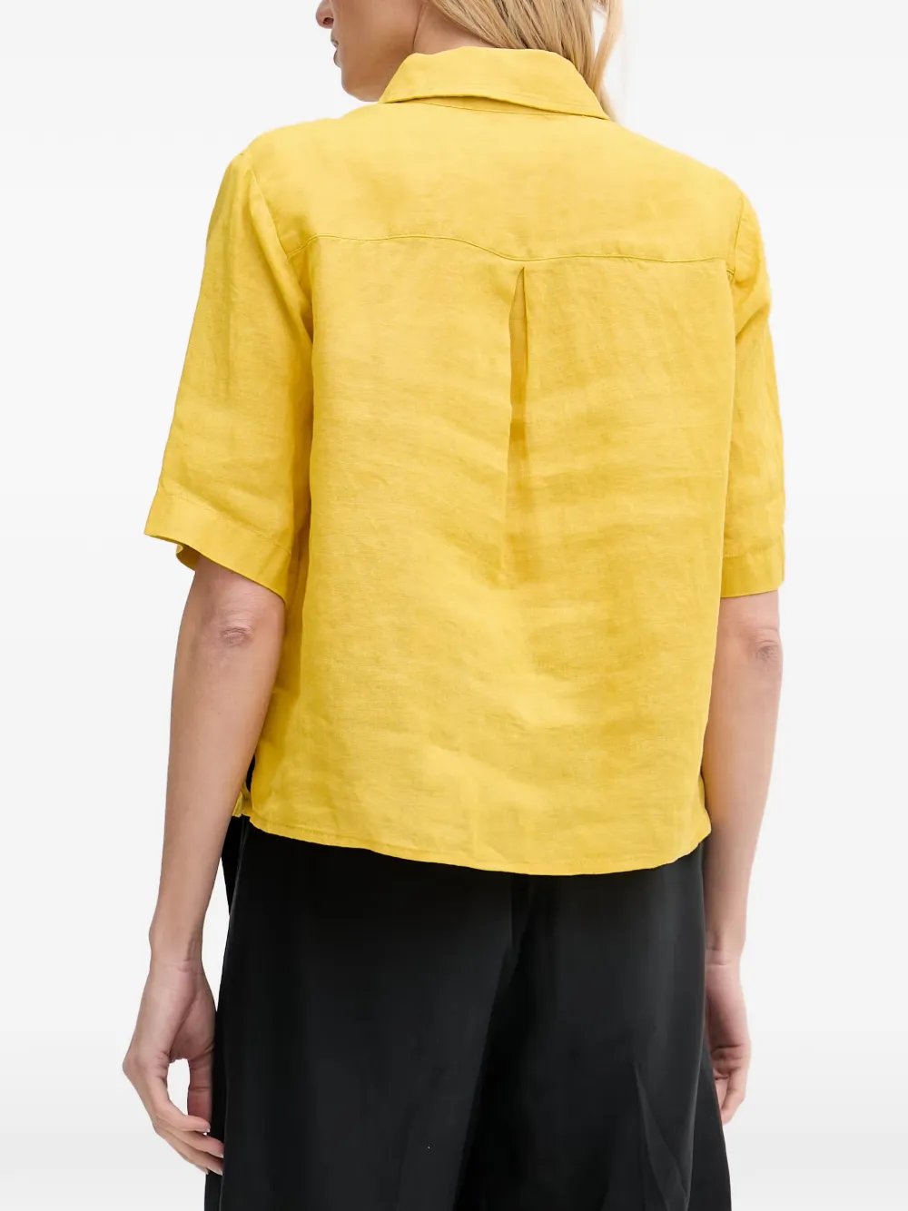Benetton Button-down overhemd Geel