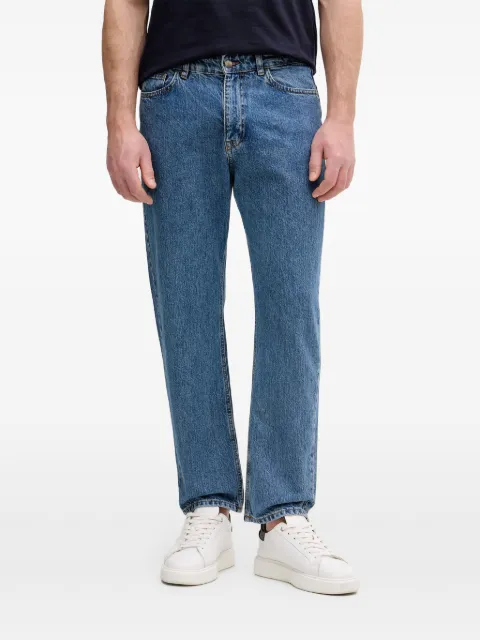 Benetton logo-patch straight-leg jeans