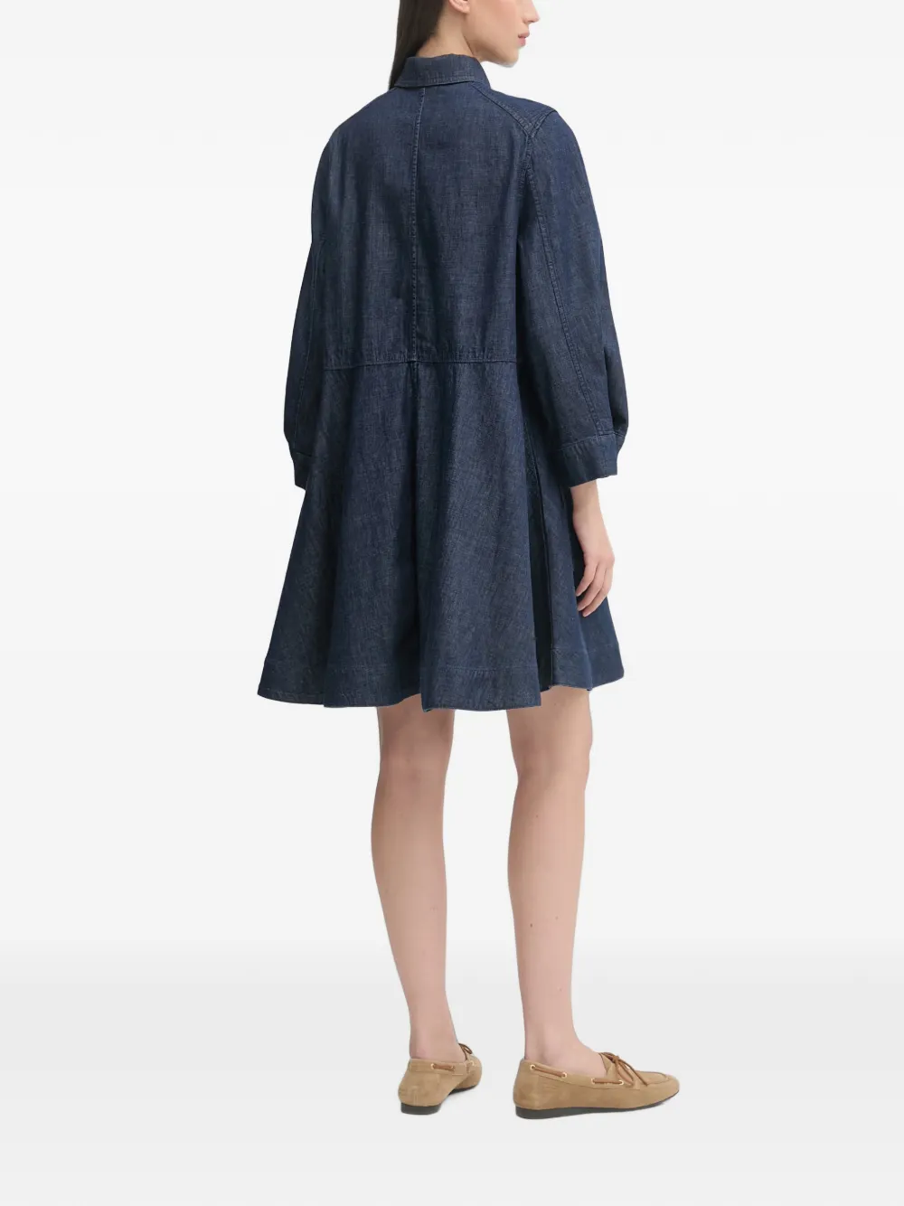 Benetton Flared mini-jurk Blauw