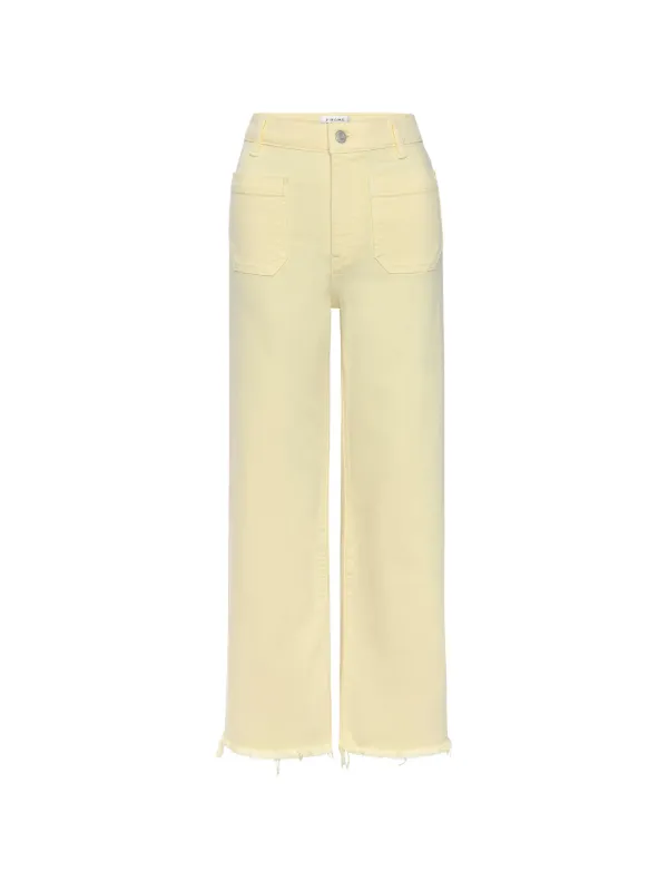 Frame The Anchor Frayed-hem Pants in Yellow