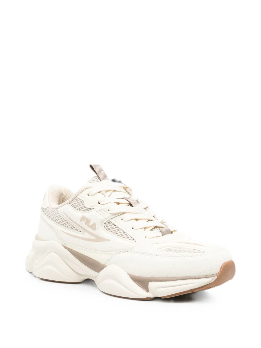 Fila logo-print sneakers Beige