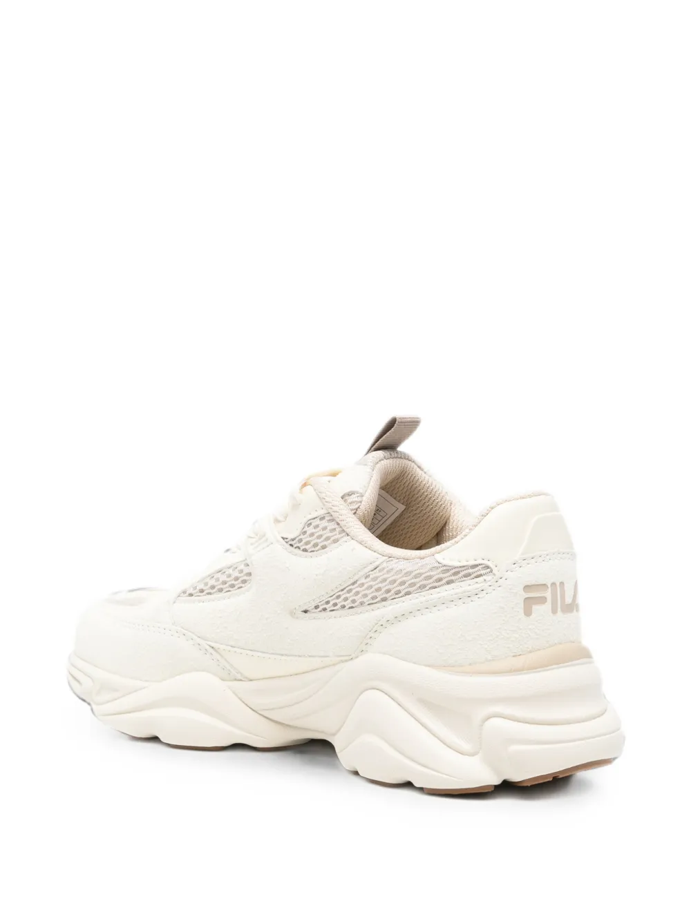 Fila logo-print sneakers Beige