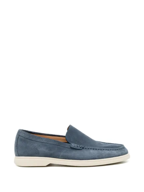 BOSS debossed-logo loafers