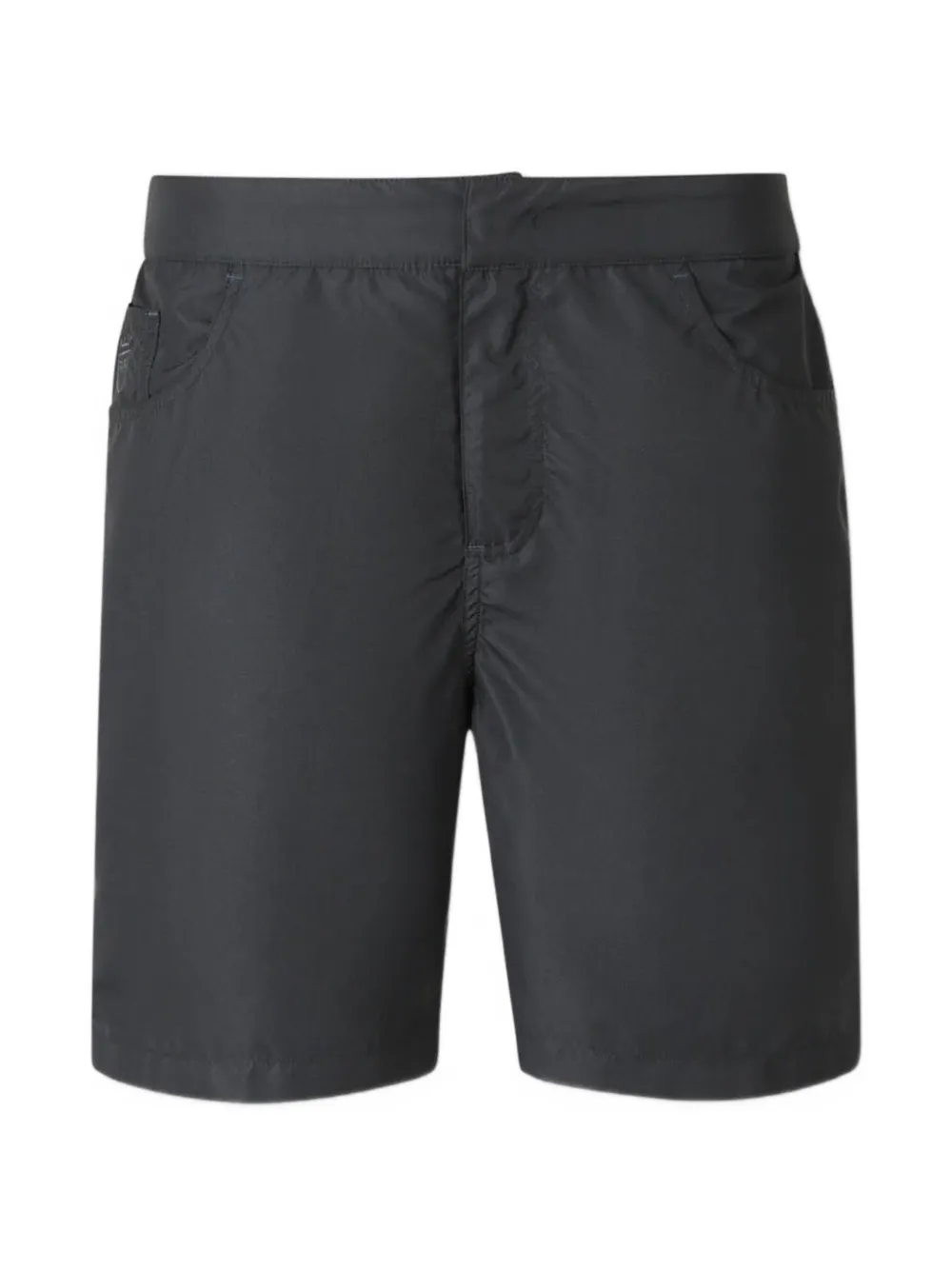 Richard J. Brown logo-embroidered swim shorts - Nero