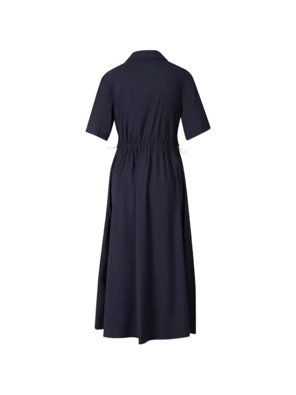 blue drawstring dress Gradation Drawstring Dress, ONE SIZE / ORANGE