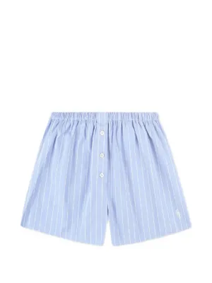 Sporty & Rich ストライプ ショートパンツ | ブルー | FARFETCH JP
