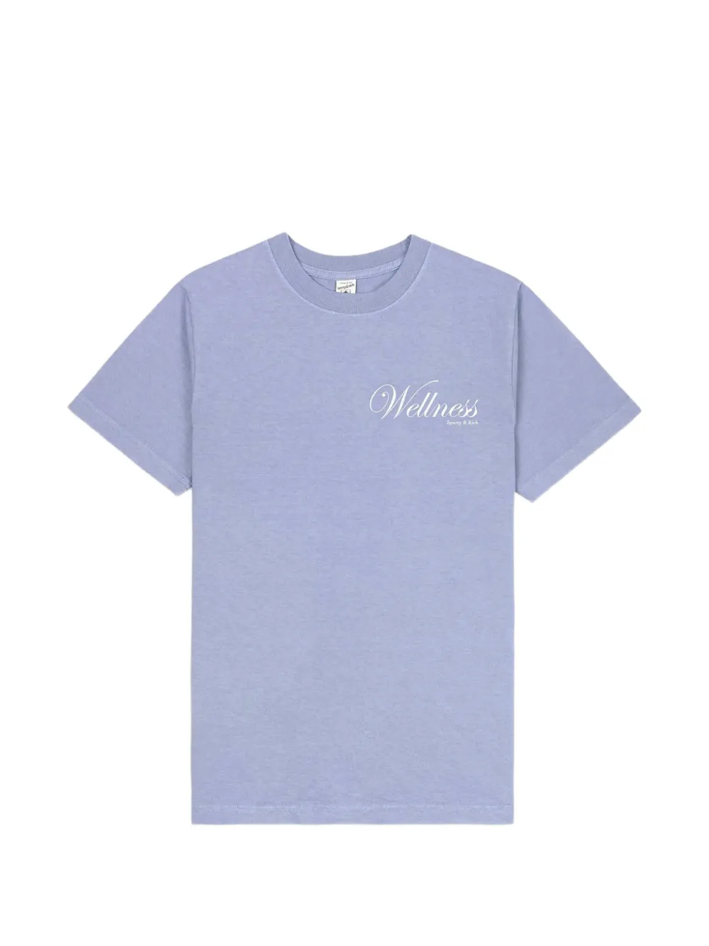 Sporty & Rich logo-print cotton T-shirt - Blu