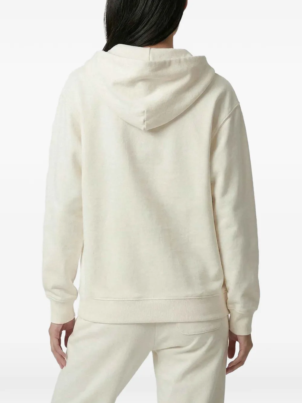 Sporty & Rich Hoodie met logoprint en rits Beige