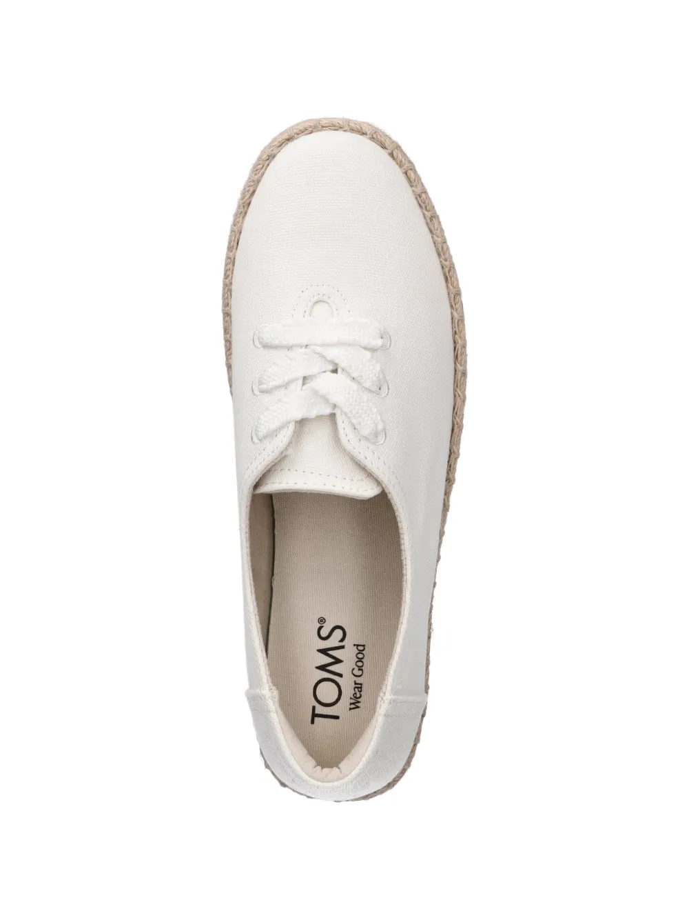 Toms Valencia platform braided-sole sneakers Wit