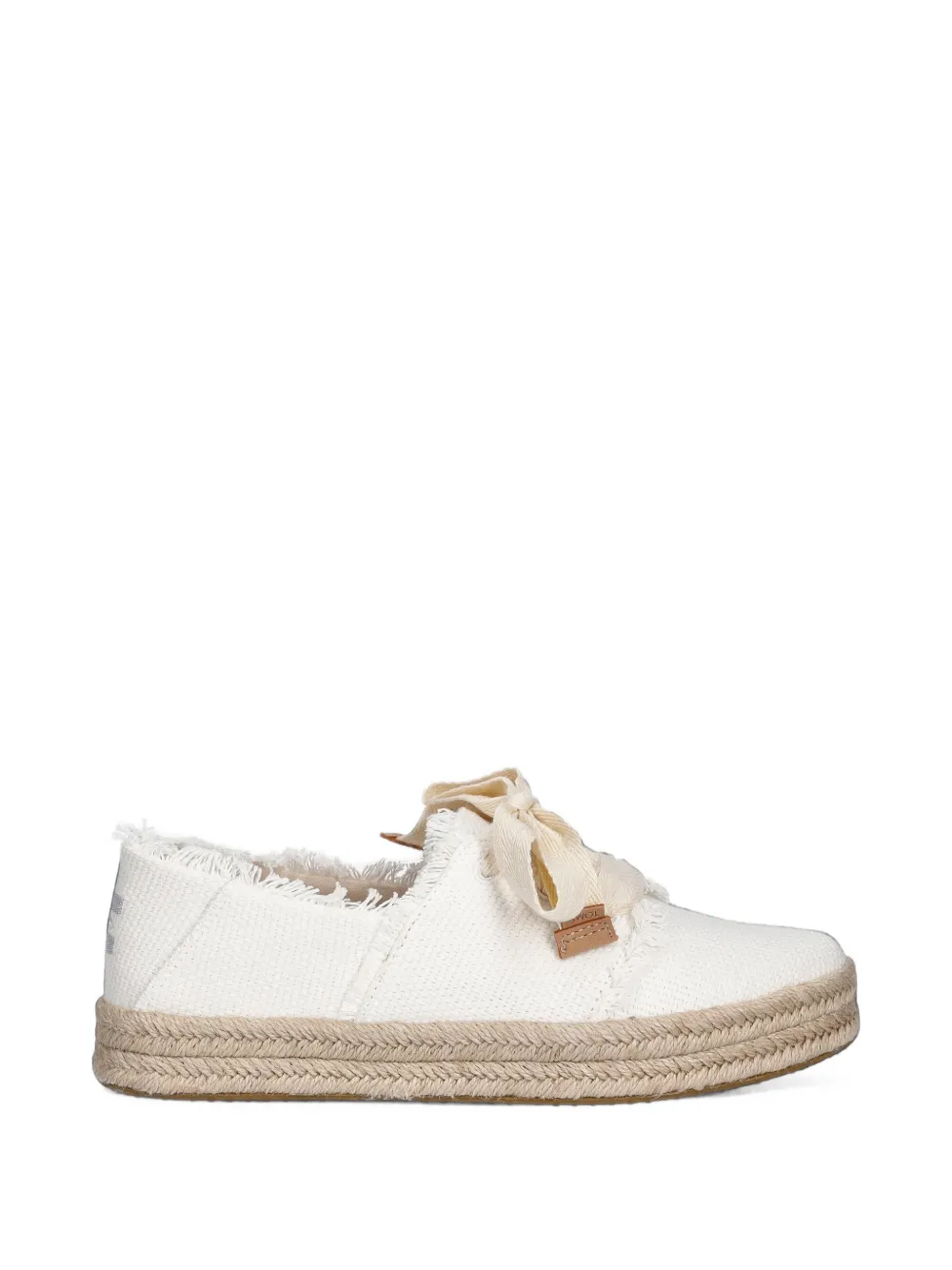 Toms Carolina frayed espadrille sneakers - Weiß