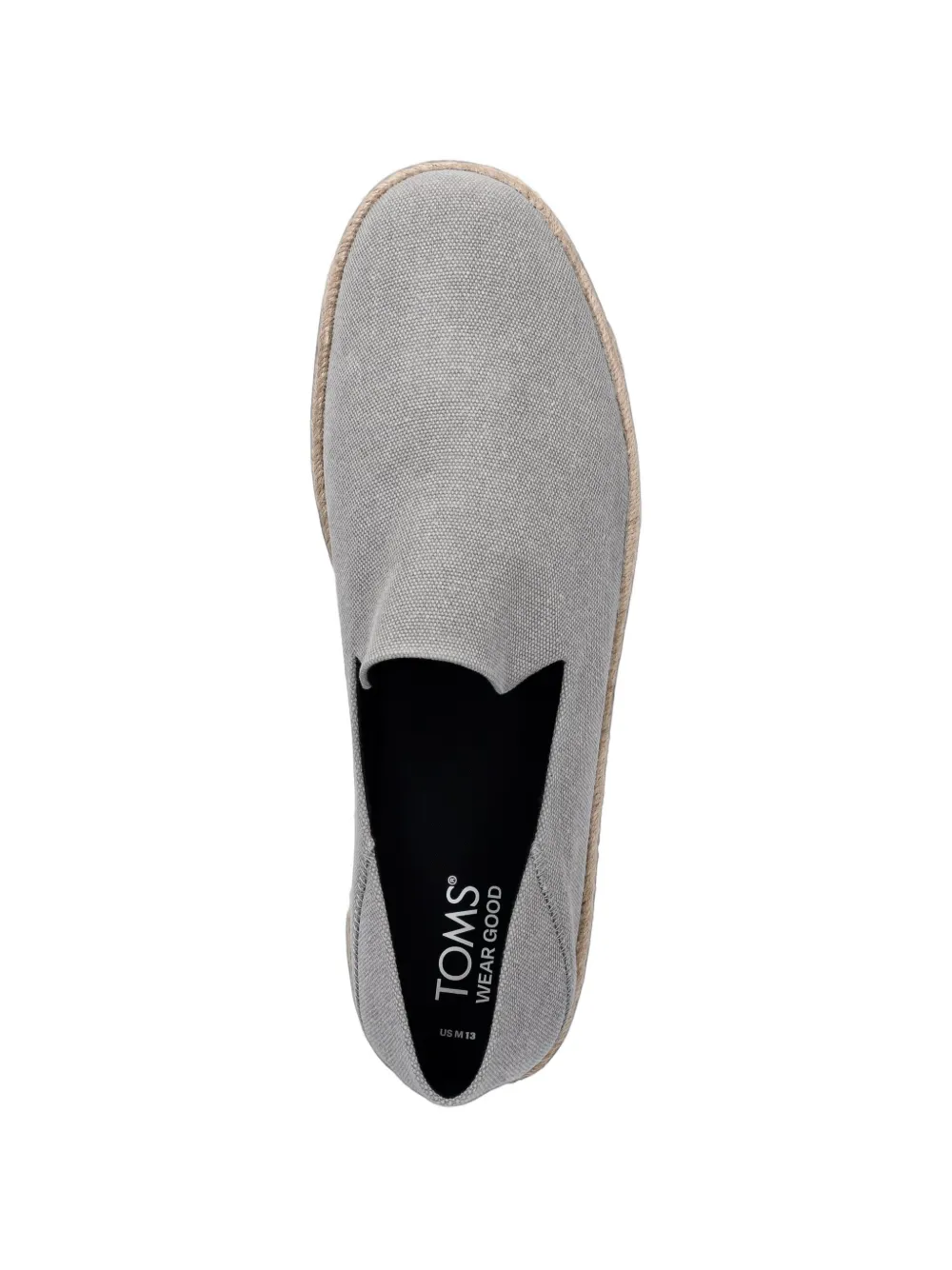 Toms Santiago slip-on braided espadrilles Grijs