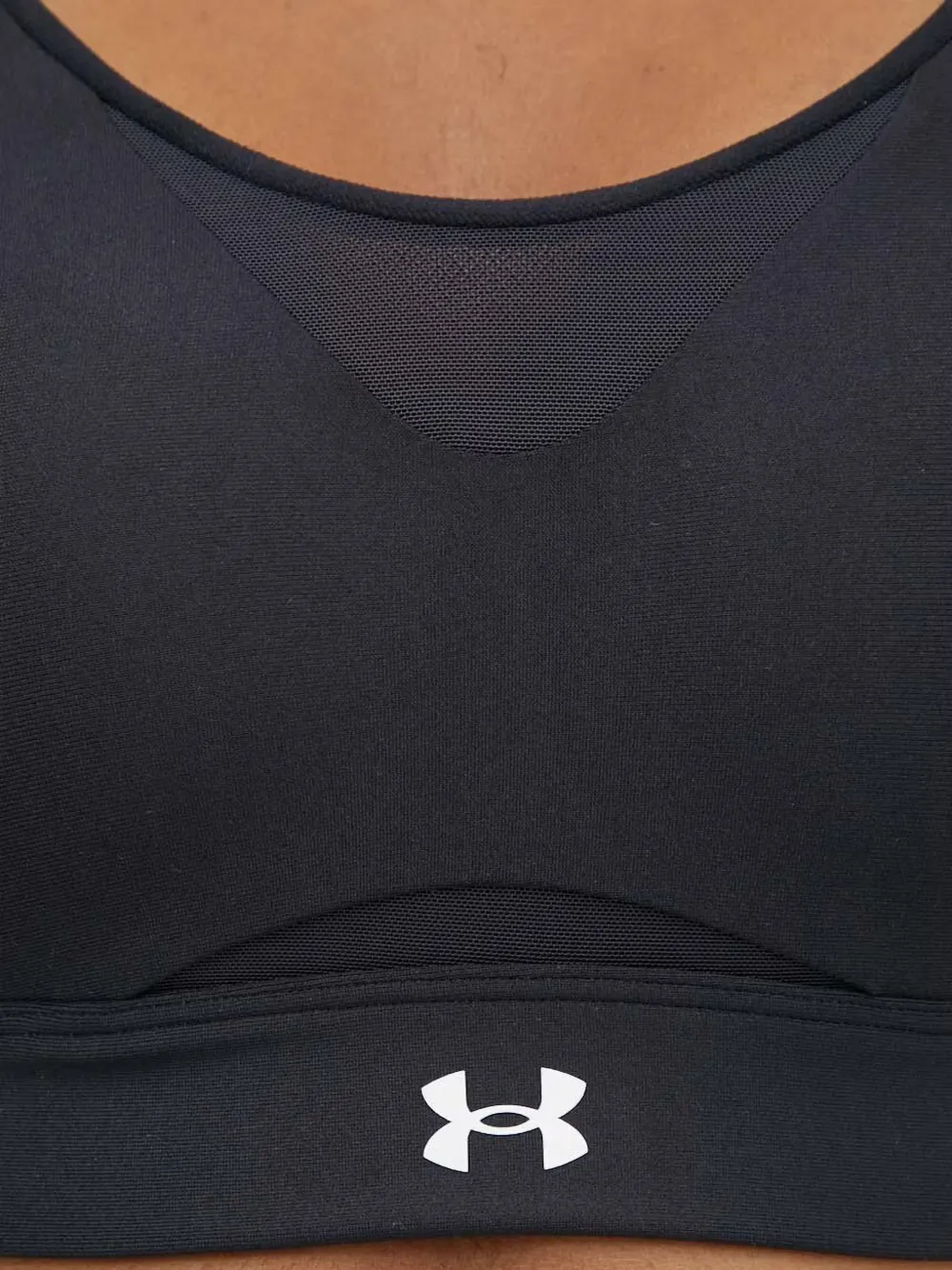 Under Armour Infinity 2.0 sport-bh met hoge logoband Zwart