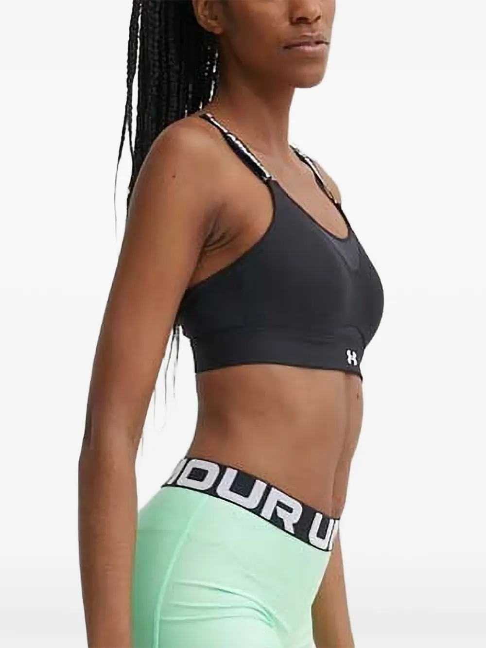 Under Armour Infinity 2.0 sport-bh met hoge logoband Zwart