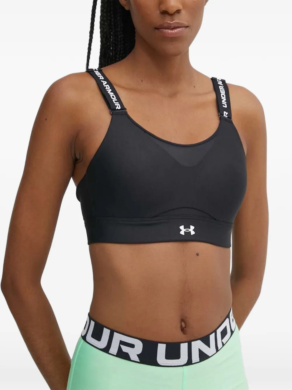 Under Armour Infinity 2.0 Sport-BH mit Logo-Riemen - Schwarz