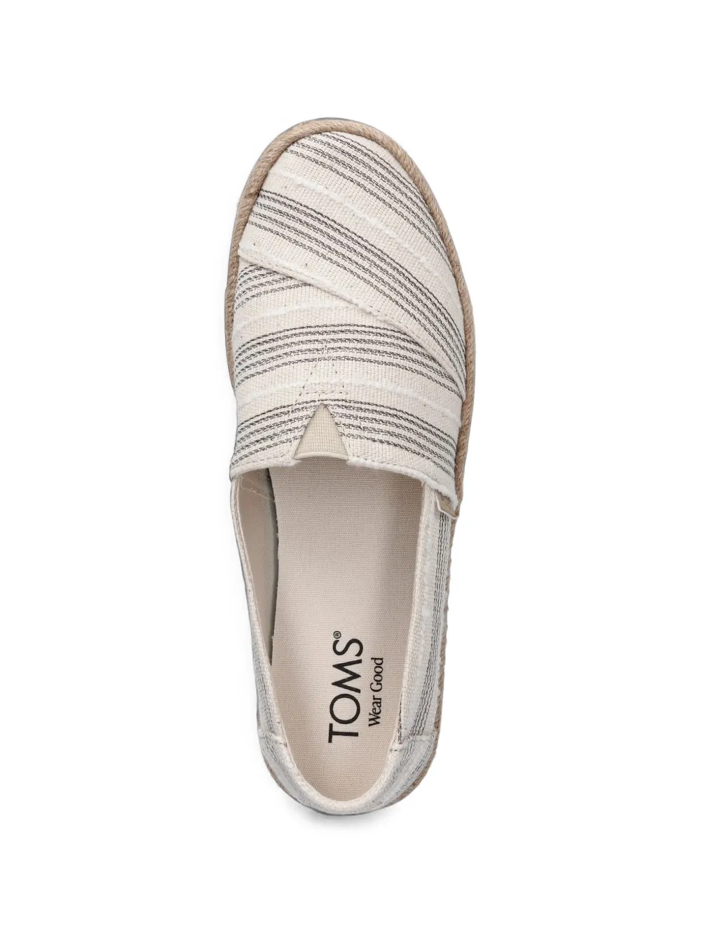 Toms Alpargata Rope striped slip-on espadrilles Beige