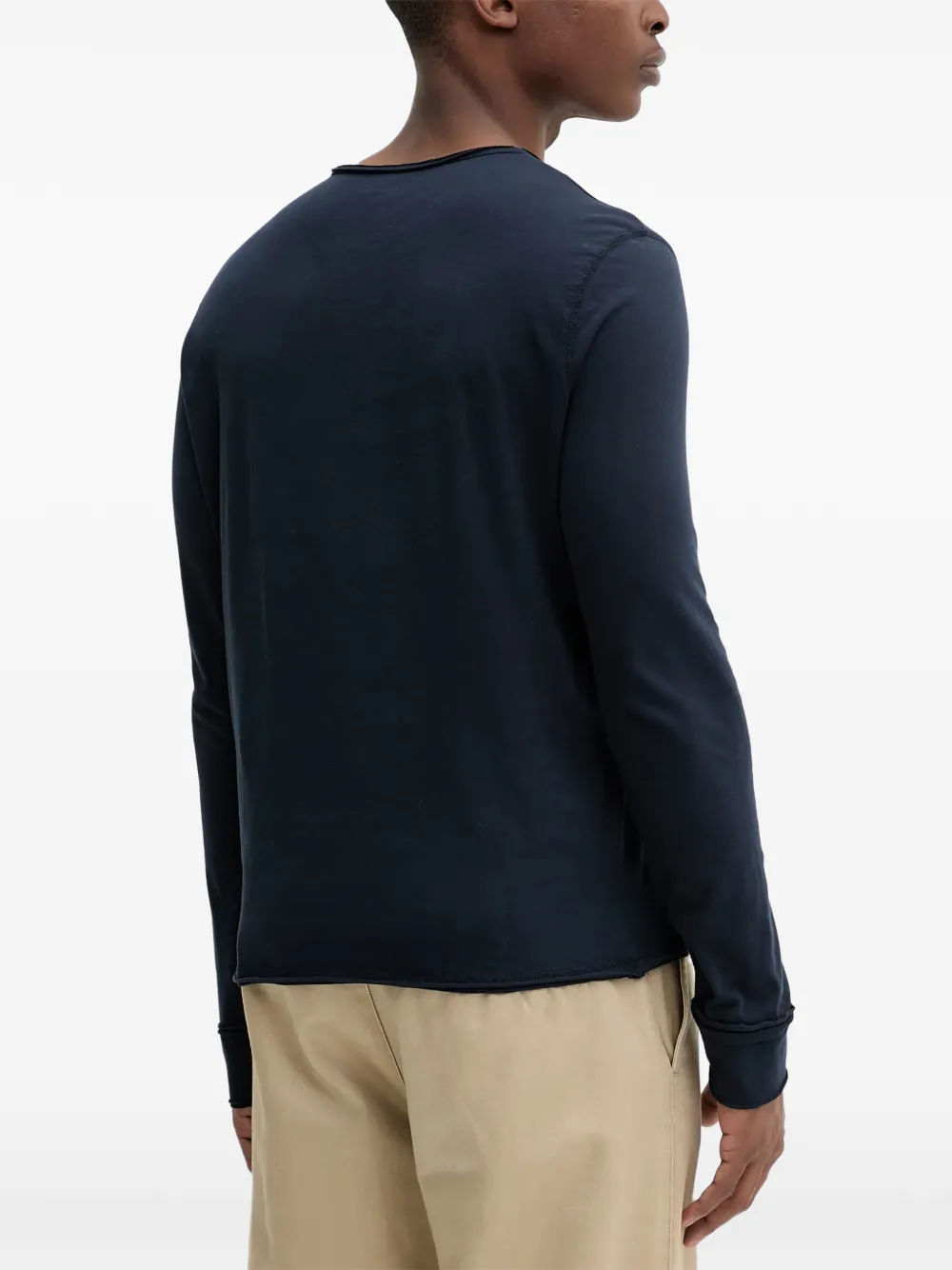 Zadig&Voltaire Monastir Henley T-shirt Blauw