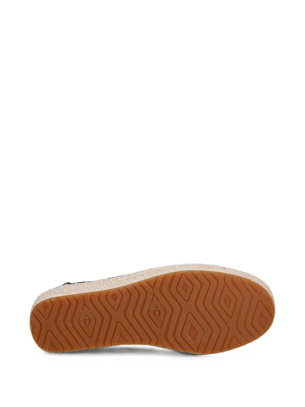 Toms Valencia gevlochten espadrilles met plateauzool Zwart