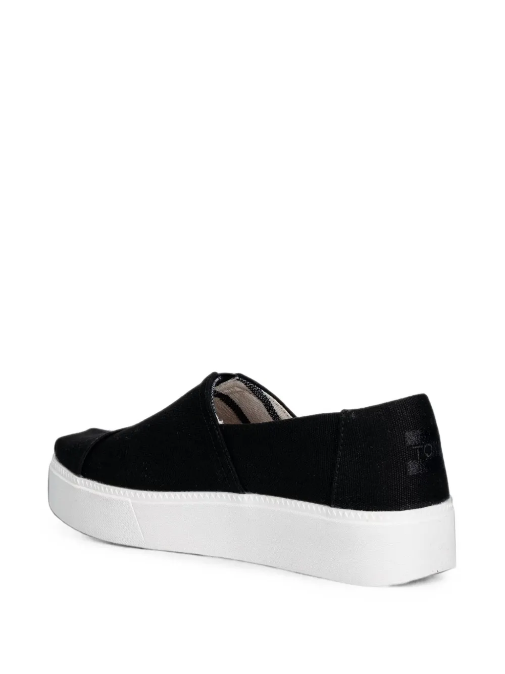 Toms Asher platform slip-on sneakers Zwart