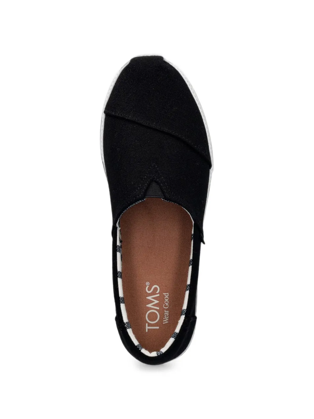 Toms Asher platform slip-on sneakers Zwart