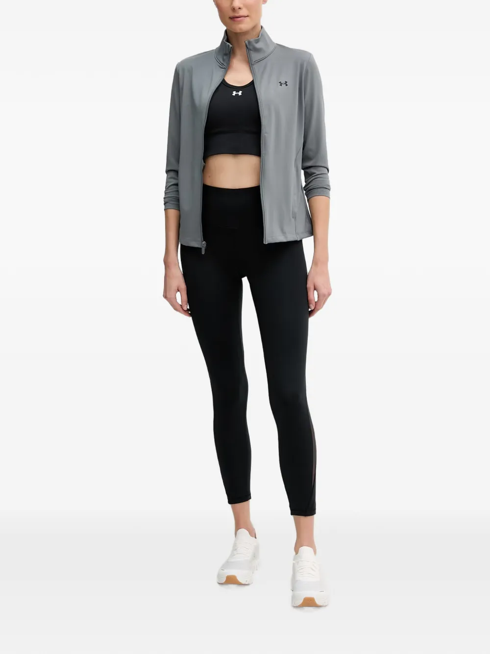 Under Armour Vanish racerback sport-bh met logoprint Zwart