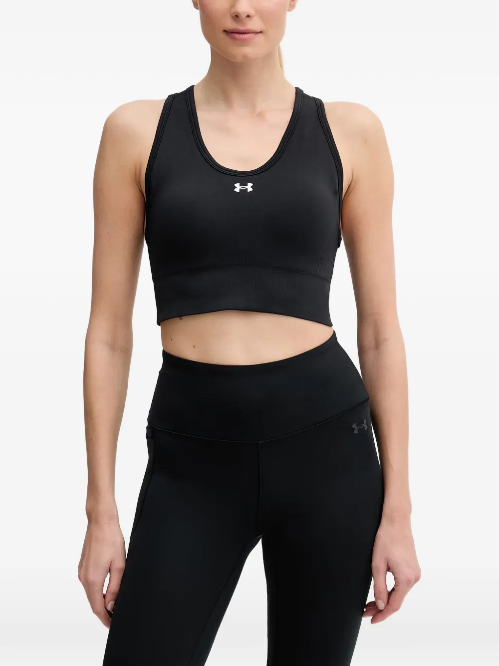 Under Armour Vanish racerback logo-print sports bra - Schwarz