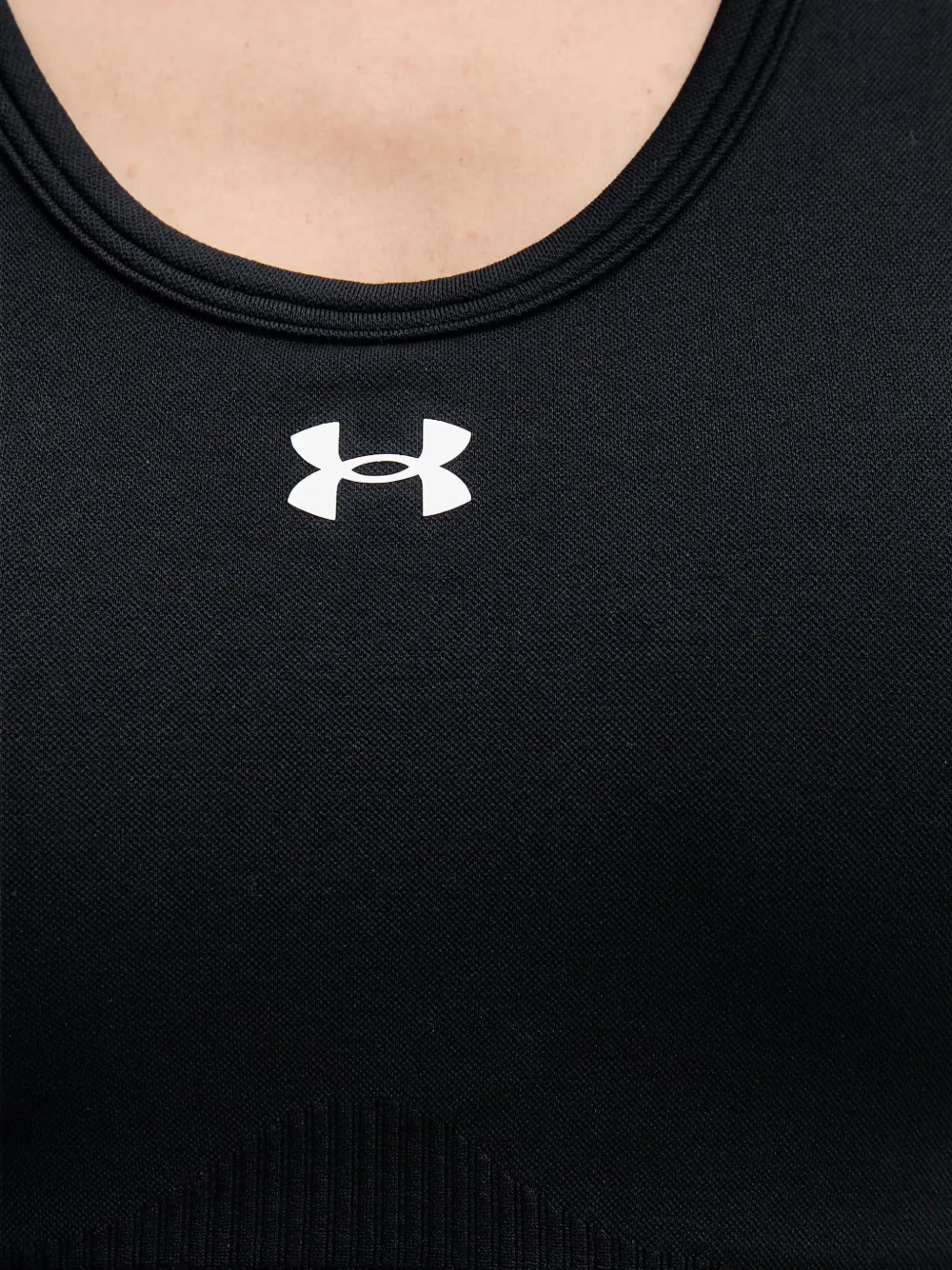 Under Armour Vanish racerback sport-bh met logoprint Zwart