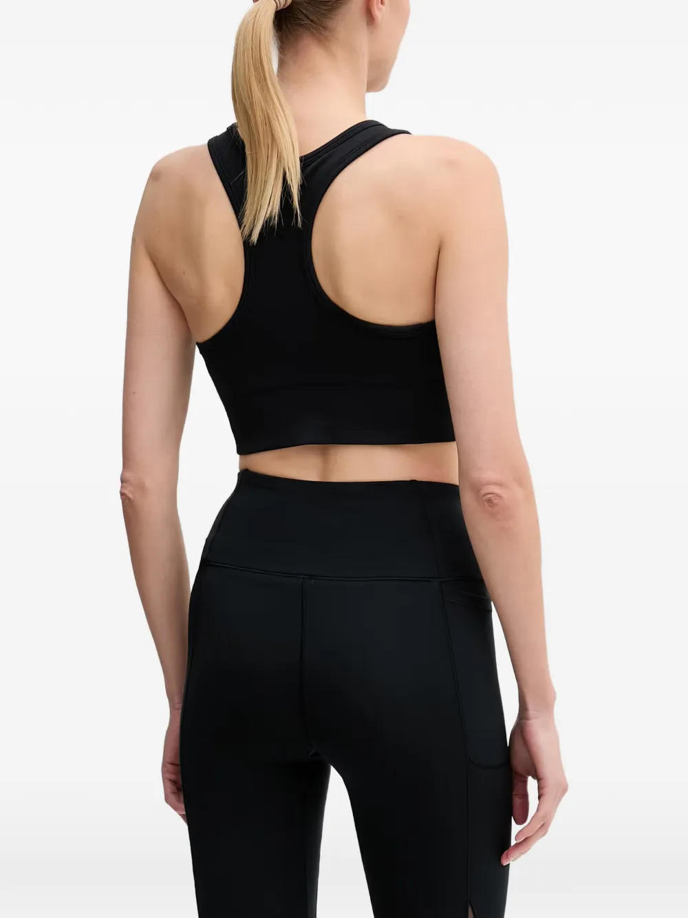 Under Armour Vanish racerback sport-bh met logoprint Zwart