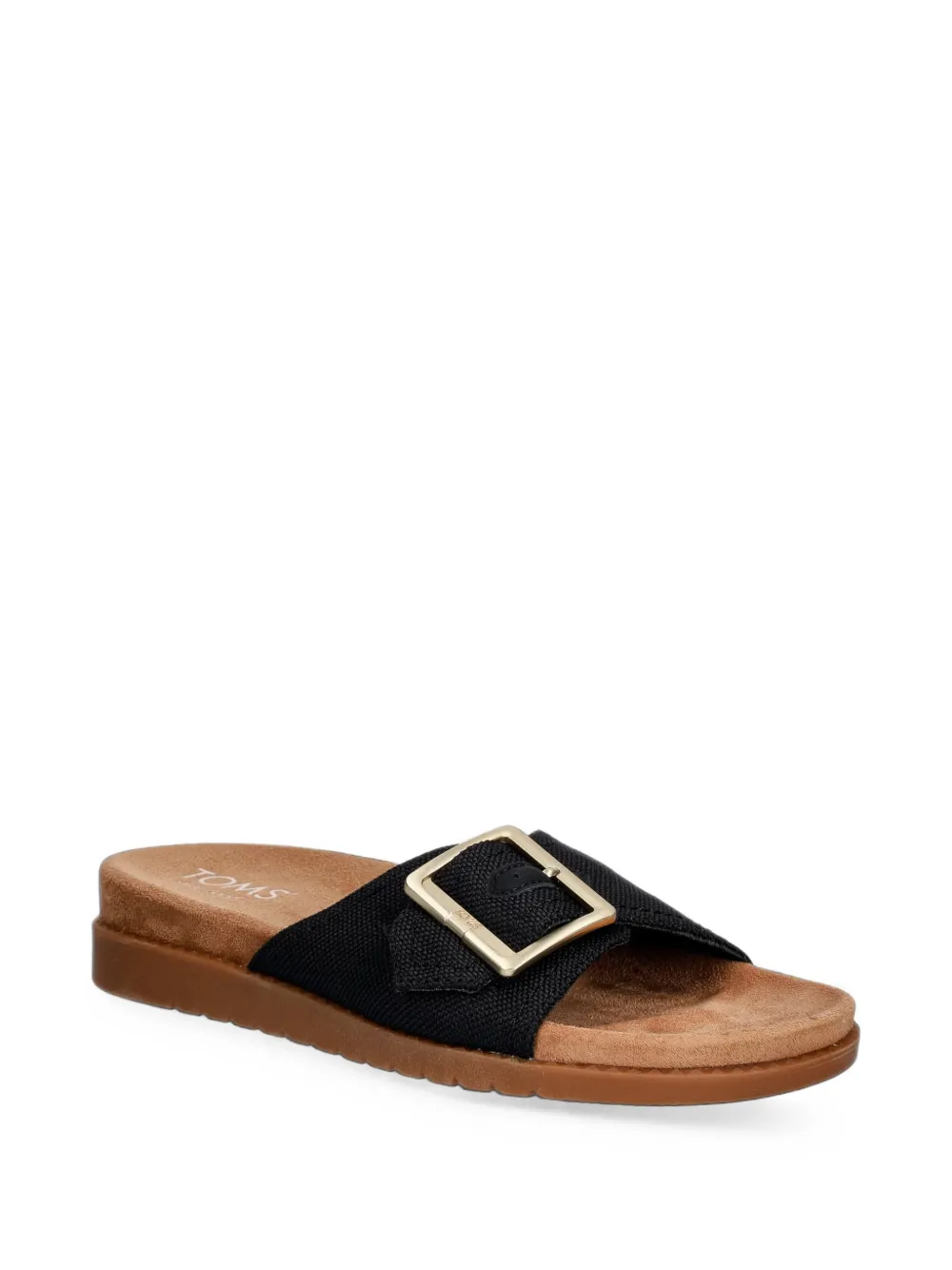 Toms Marin buckle-detail slides Zwart