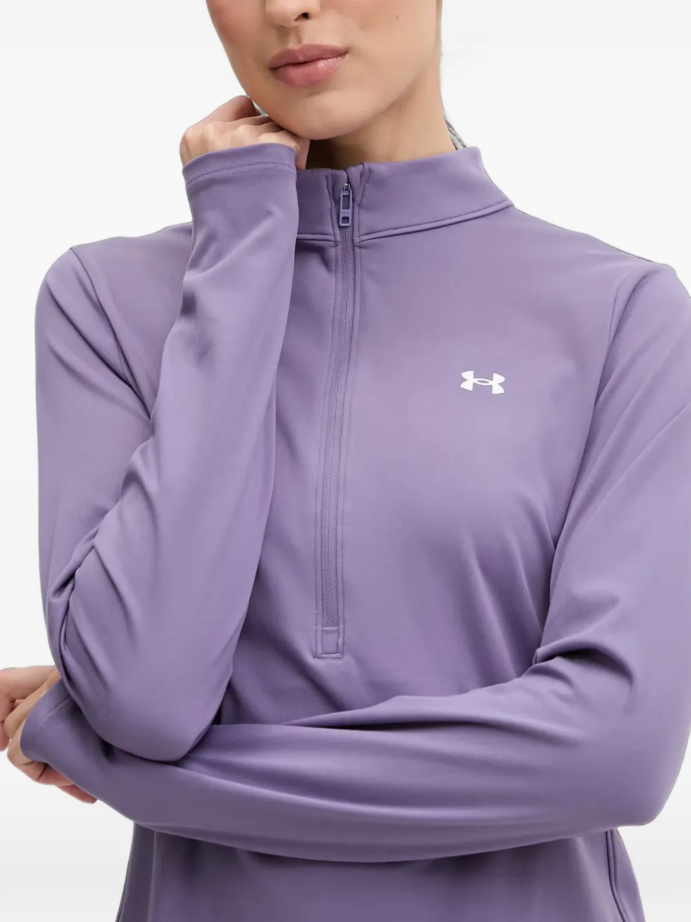 Under Armour Motion top met kwartrits en lange mouwen Paars