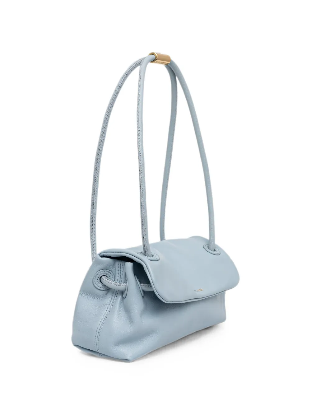Trussardi mini Orbita logo-print leather tote bag - Blu