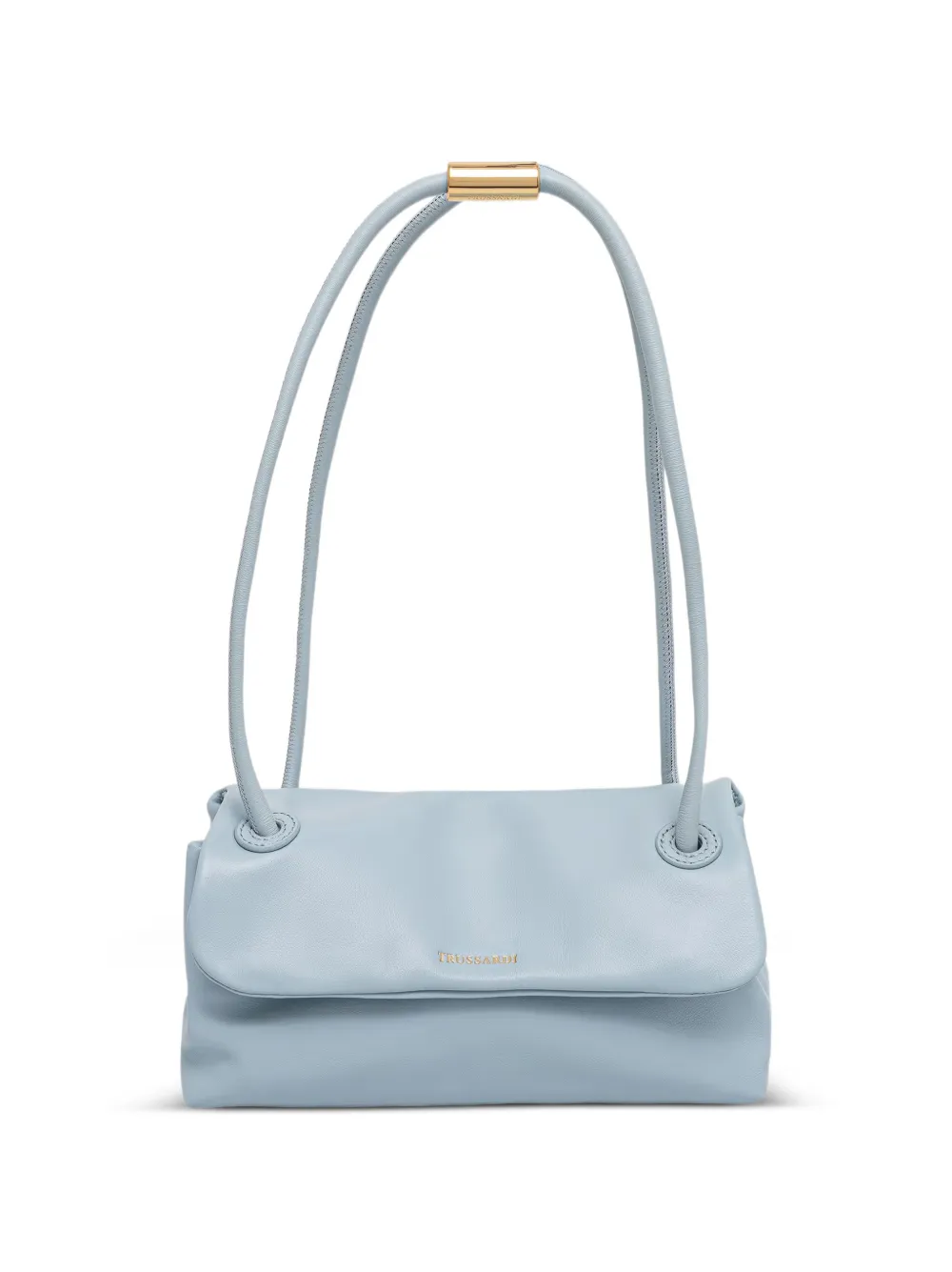 Trussardi mini Orbita logo-print leather tote bag - Blu