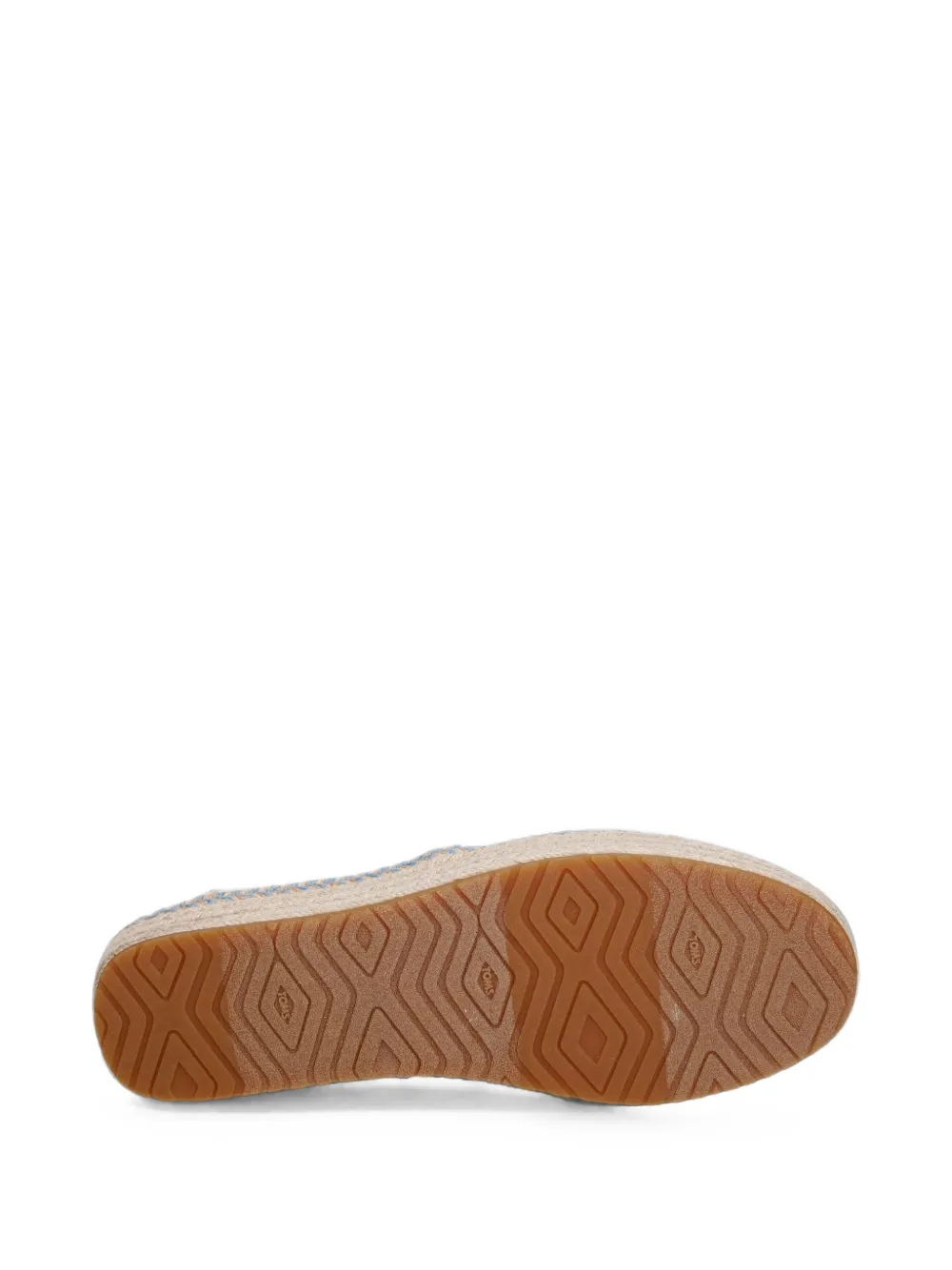 Toms Valencia frayed platform espadrilles Wit