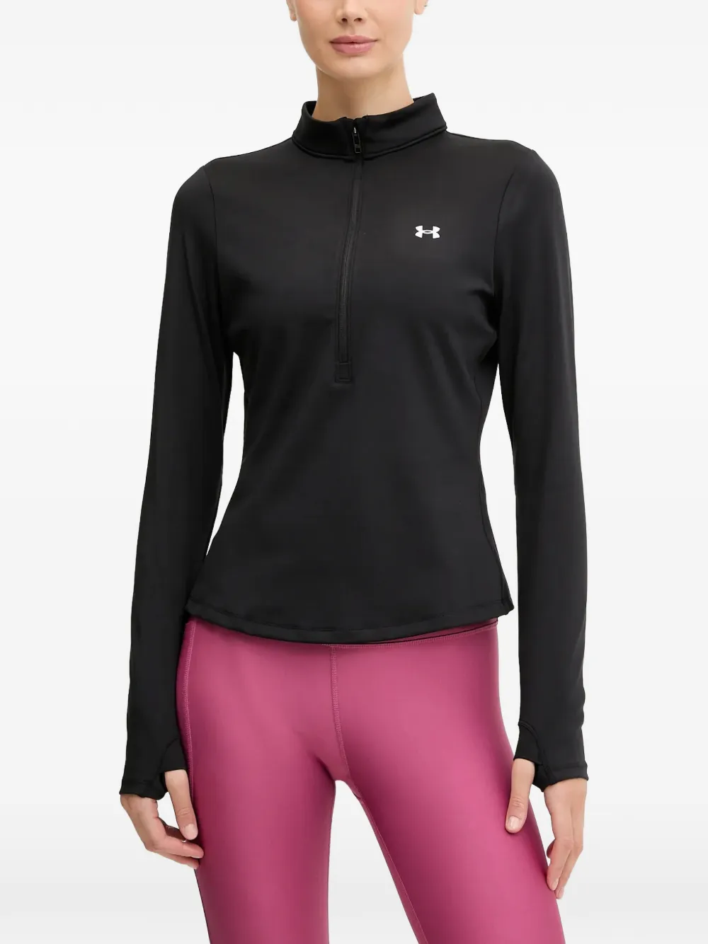 Under Armour Motion logo-print zip-up sweatshirt - Schwarz