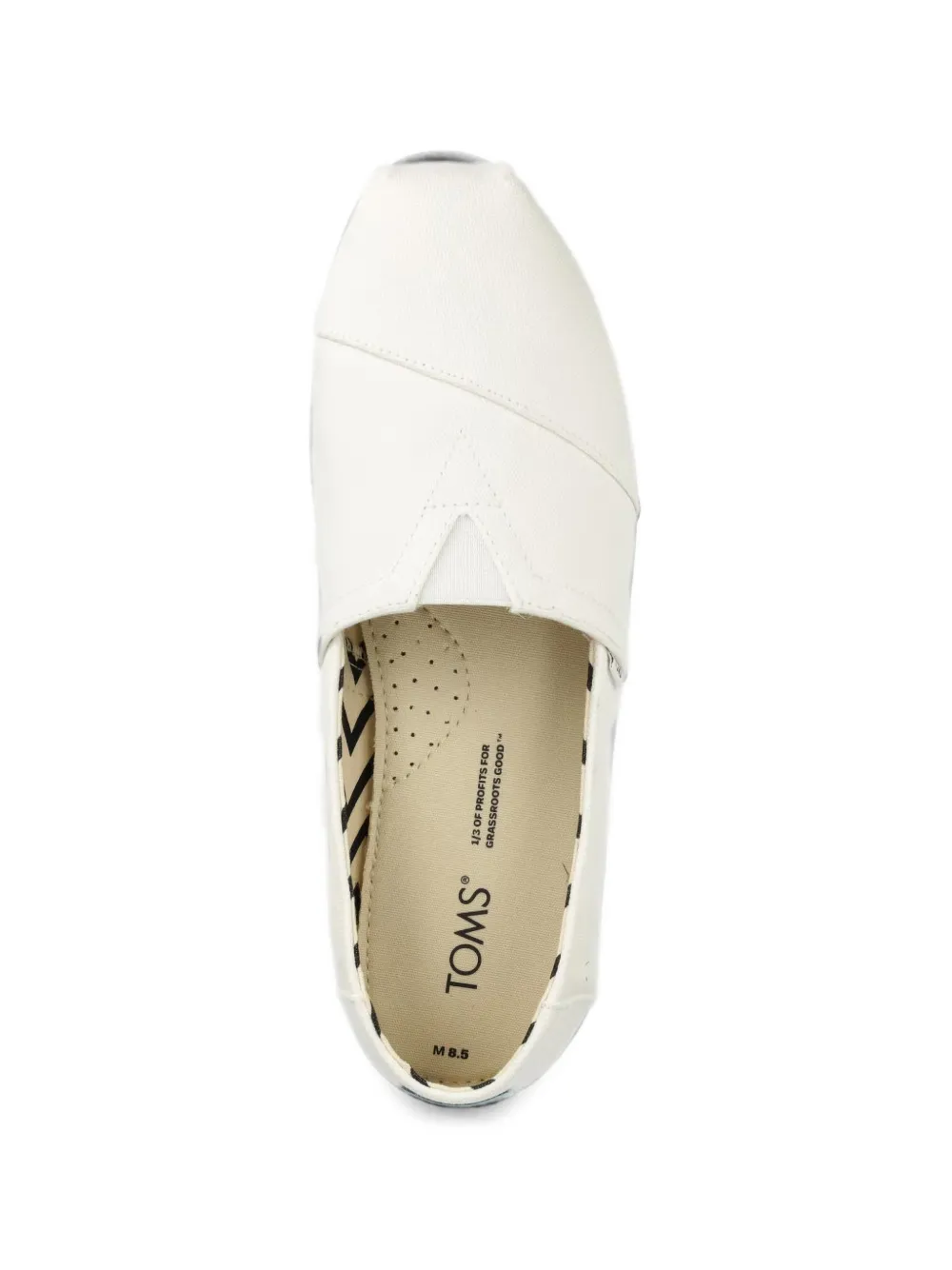 Toms Alpargata cotton slip-ons Wit