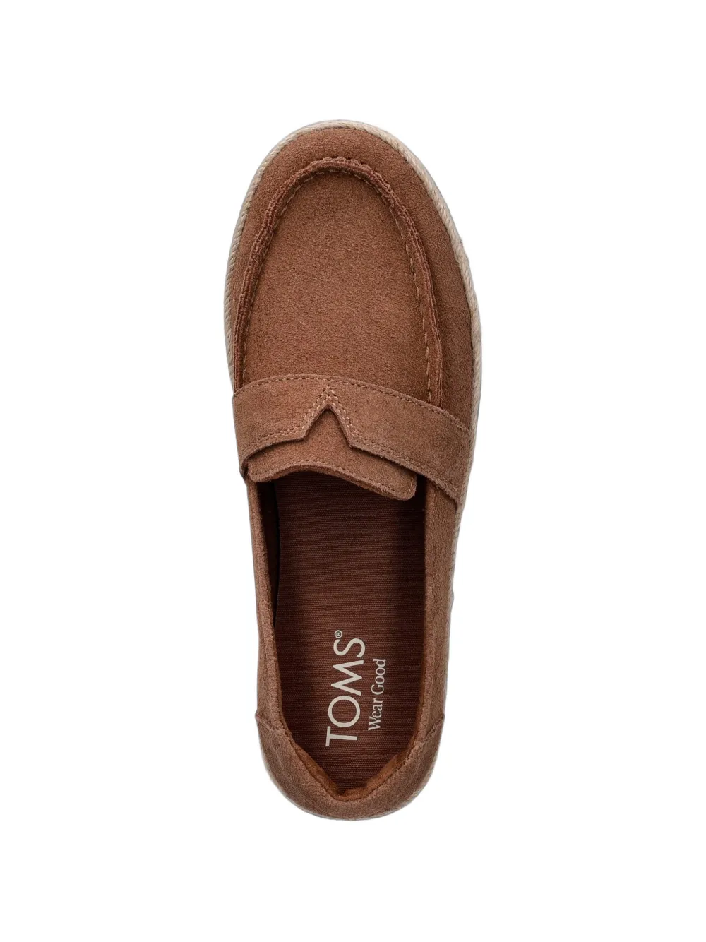 Toms Blakely suède espadrilles met plateauzool Bruin