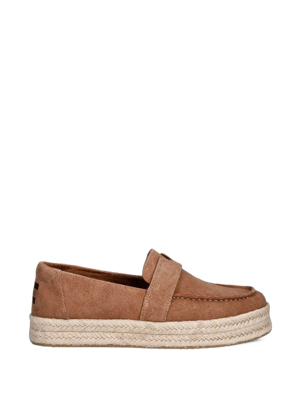 Toms Blakely suède espadrilles met plateauzool Bruin