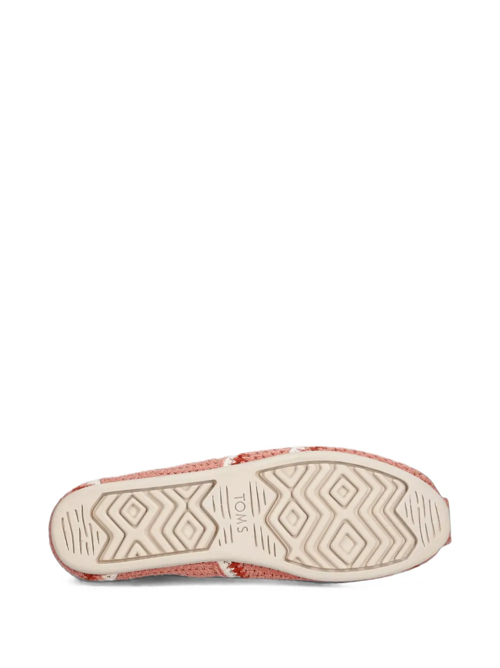 Toms Alpargata crochet-knit striped espadrilles Roze