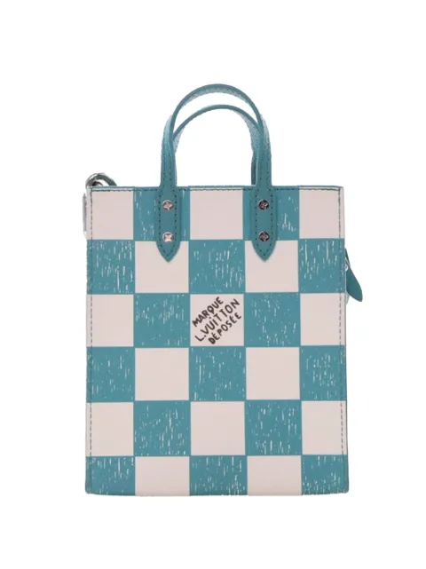 Louis Vuitton Pre-Owned 2021 Damier Checkerboard Sac Plat XS satchel