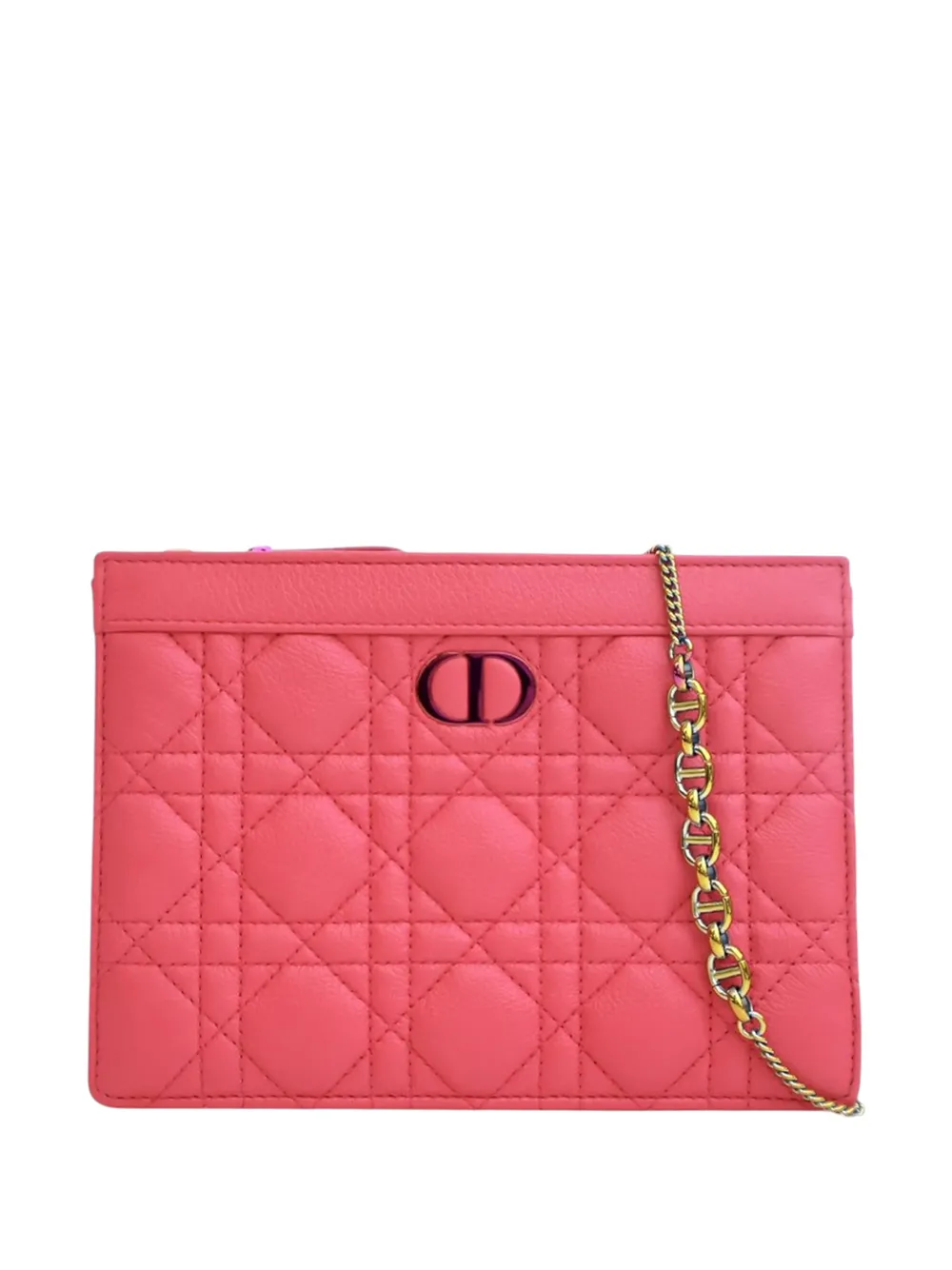 Christian Dior Pre-Owned 2022 Supple Cannage Calfskin Caro Every Dior Pouch crossbody bag - Rosa