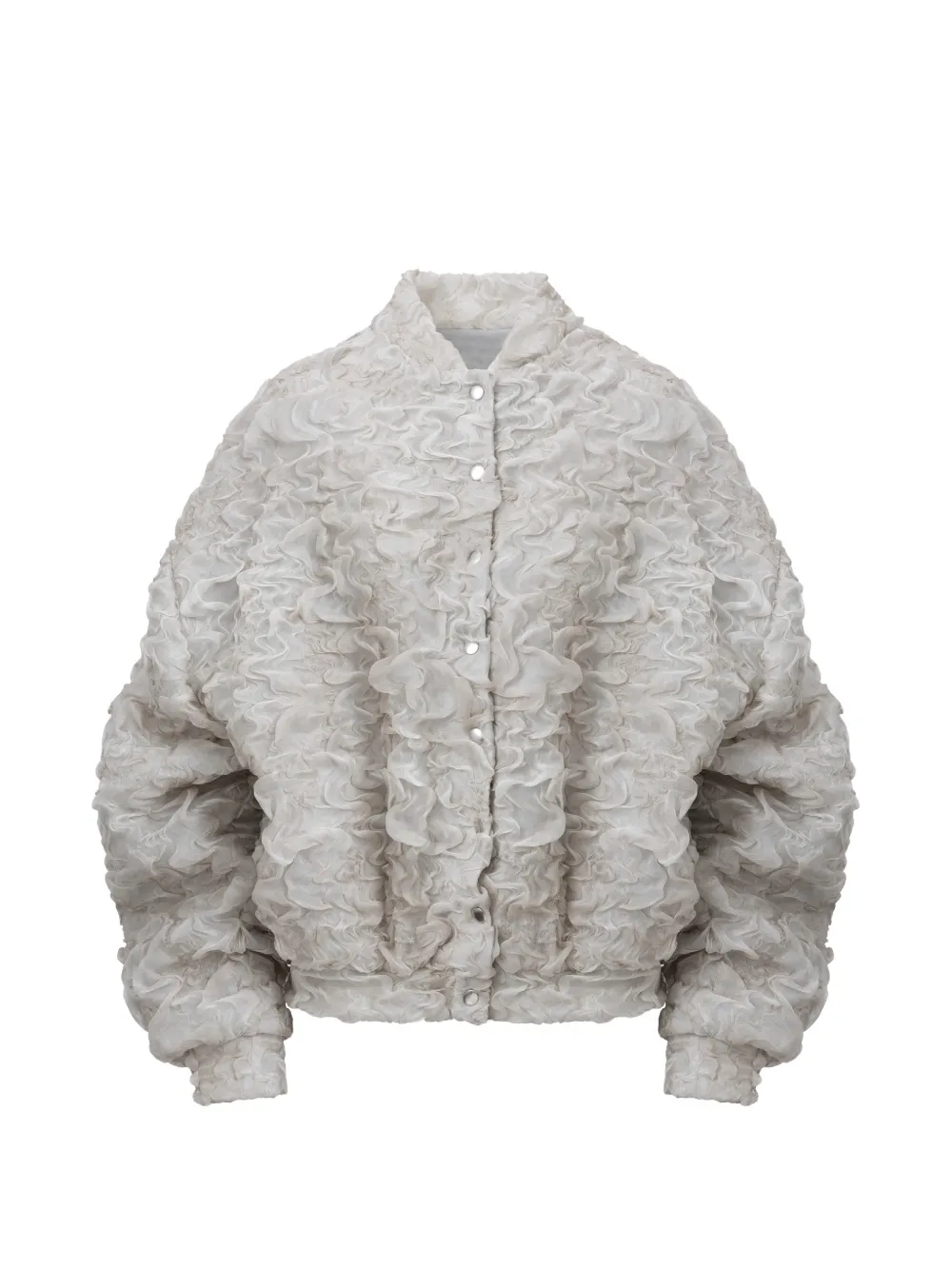 Almaz Avenue ruffled bomber jacket - Toni neutri