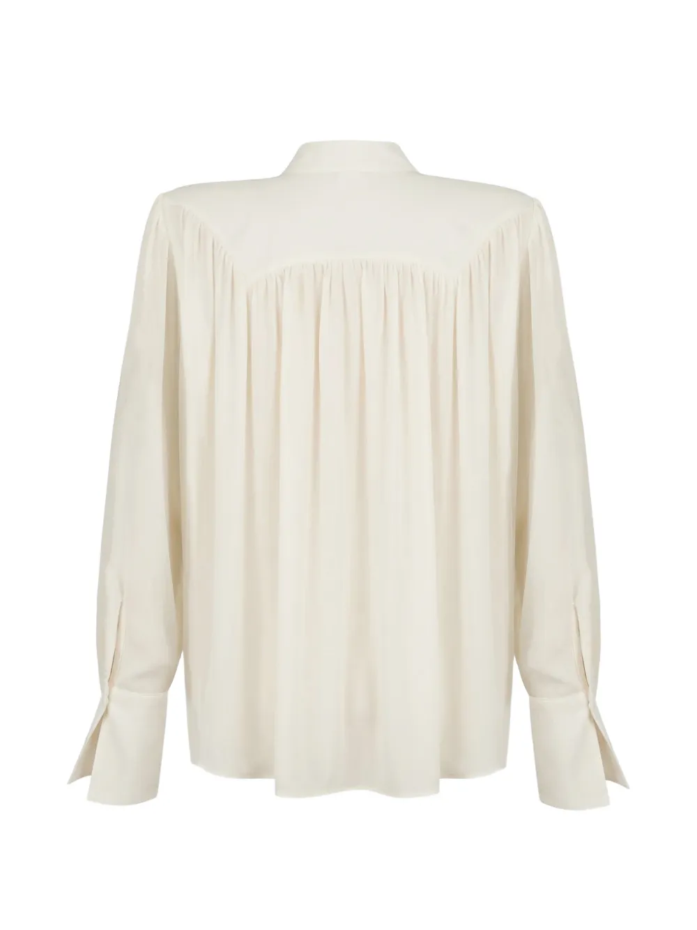  Almaz Blusa Hit The Trail Drapeada - Blanco 