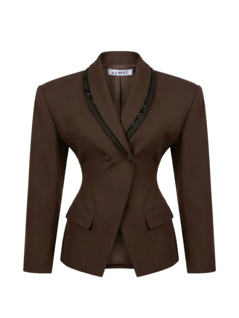 Almaz Hourglass bead-embellished blazer