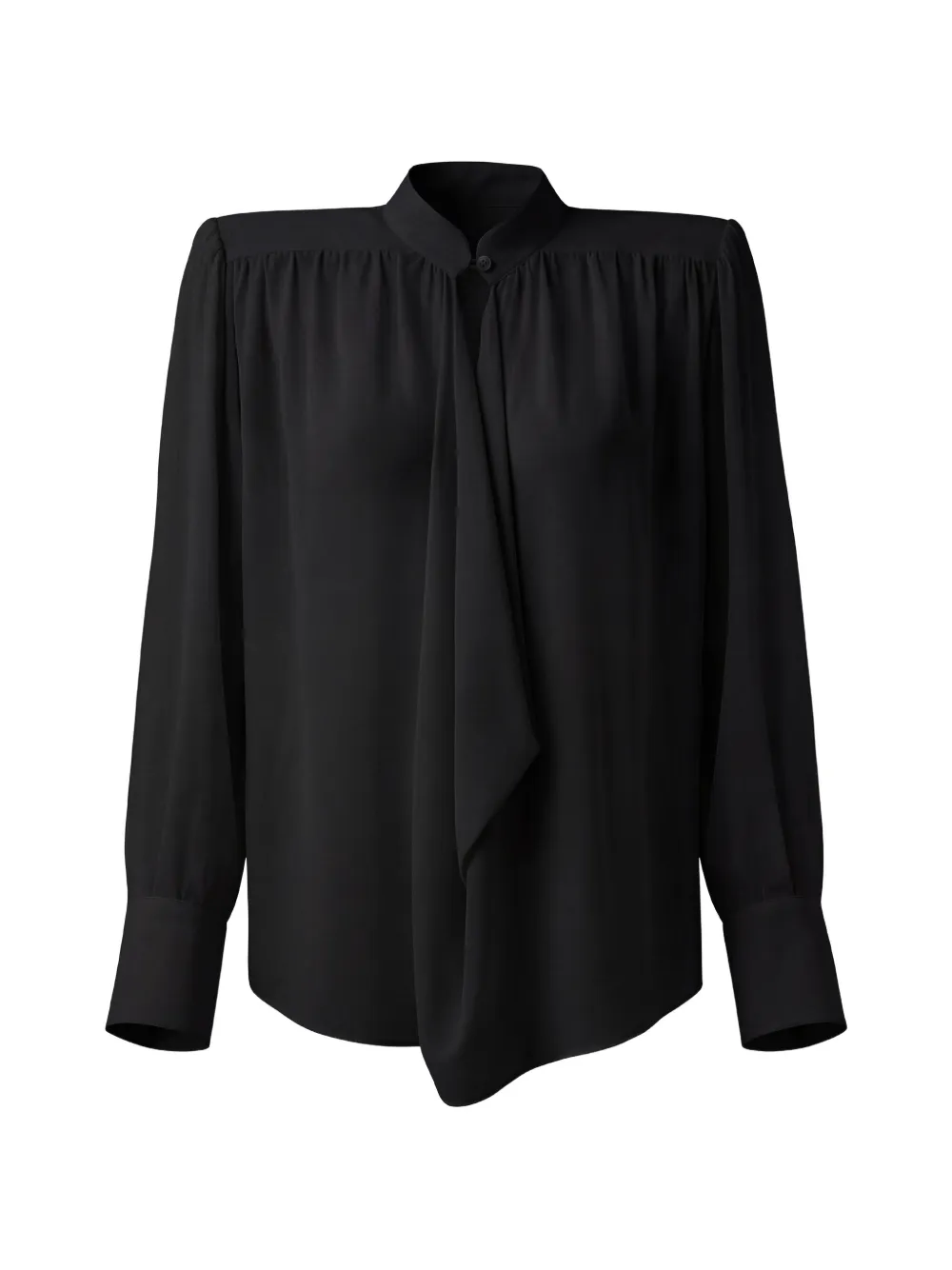 Almaz Hit The Trail gathered draped blouse - Nero