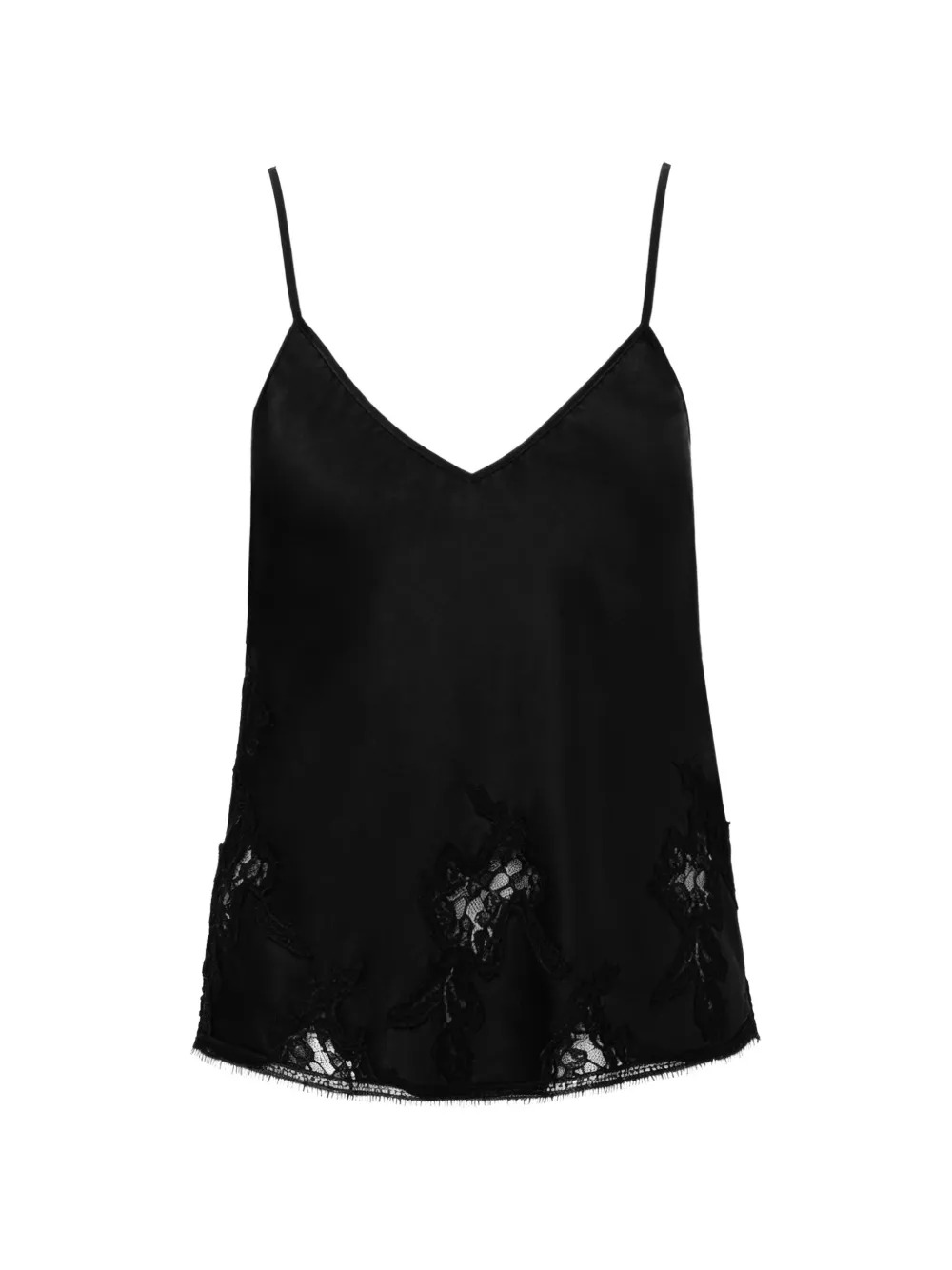 Almaz PillowTalk lace-trim top - Nero