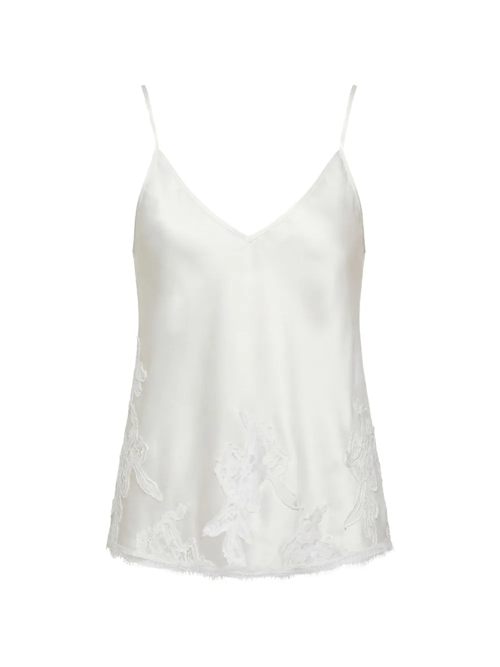 Almaz PillowTalk lace-appliqué top - Bianco