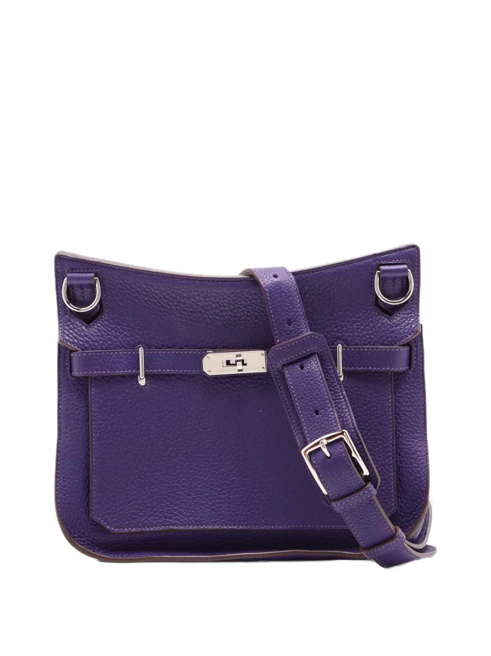 Hermès Pre-Owned 2010 Clemence Jypsiere 28 crossbody bag - Viola