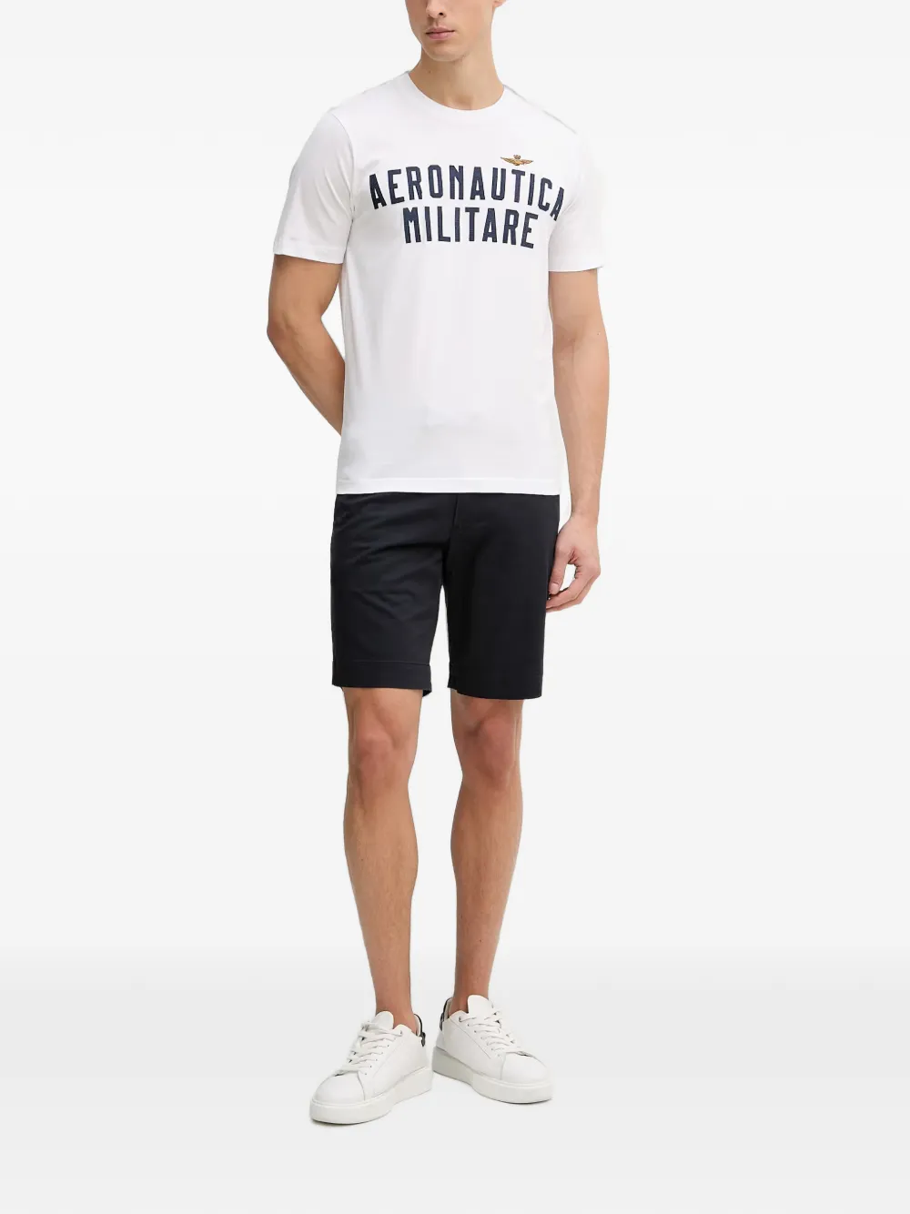 Aeronautica Militare T-shirt met logoprint Wit