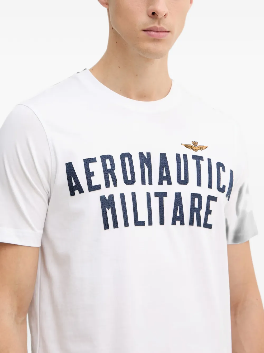 Aeronautica Militare T-shirt met logoprint Wit