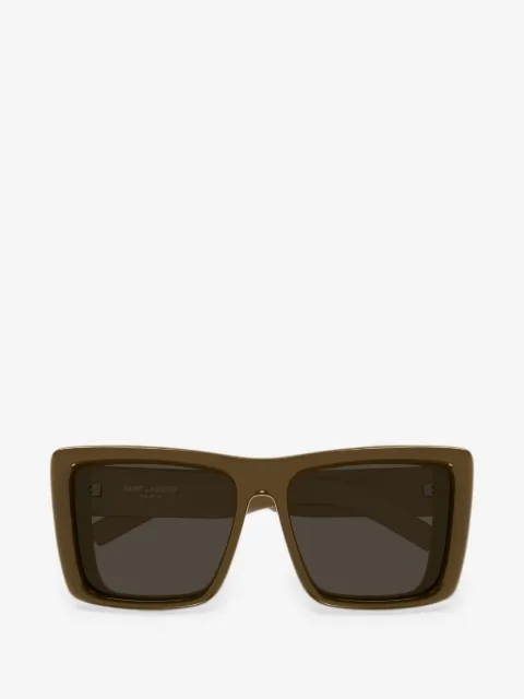 Saint Laurent Eyewear نظارة شمس 'هول' بإطار مستطيل