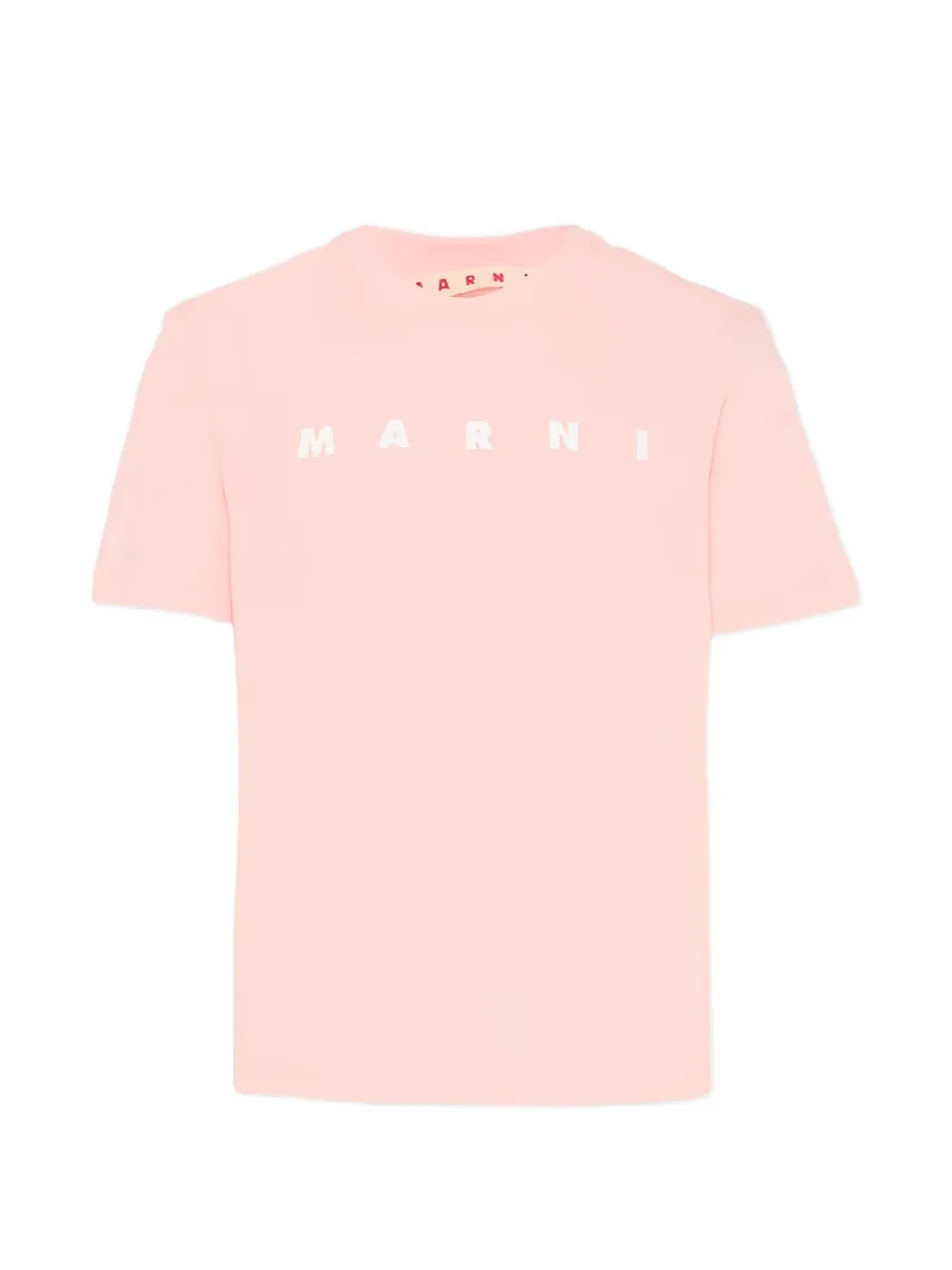 Marni Kids logo-print T-shirt - Rosa